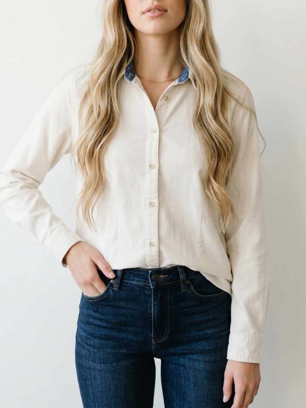 Jachs Girlfriend Super Soft Feel Flannel Snap-Front Shirt